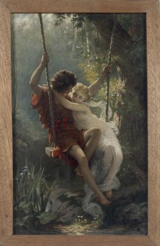 Le Printemps, Huile sur toile, Pierre Auguste Cot, vers 1880.