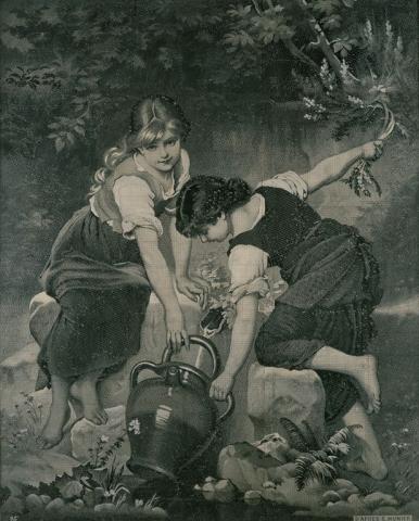 Mise en carte `` A la Source '', Saint-Etienne, Neyret Frères, 1926